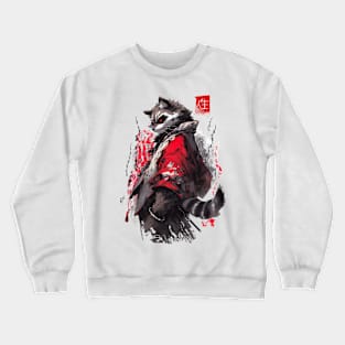 Raccoon japanese style Crewneck Sweatshirt